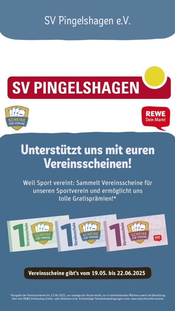 Scheine für Vereine - SV Pingelshagen